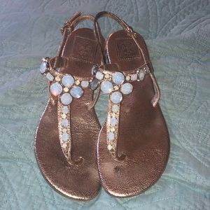 Tory Burch Gold Sandals